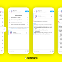 واجهة AI Sponsored Snaps في دردشة سناب شات