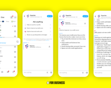 واجهة AI Sponsored Snaps في دردشة سناب شات