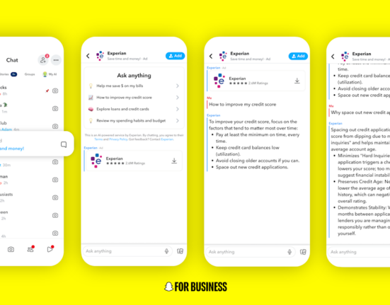 إعلانات AI Sponsored Snaps التحاورية من سناب شات
