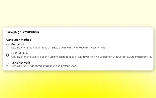 نظام Unified Attribution من سناب شات