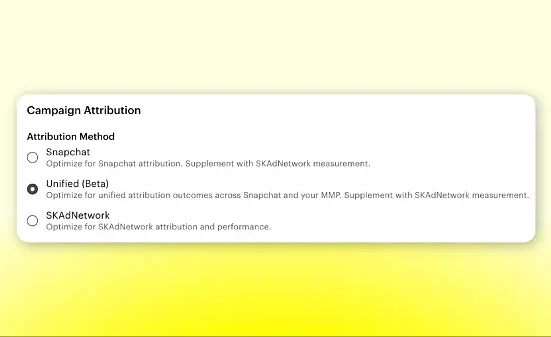 نظام Unified Attribution من سناب شات